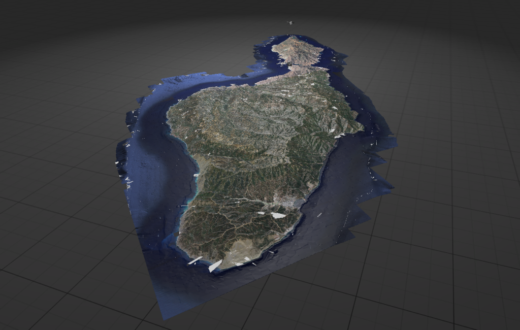 3D model of Catalina Island Digital Twin